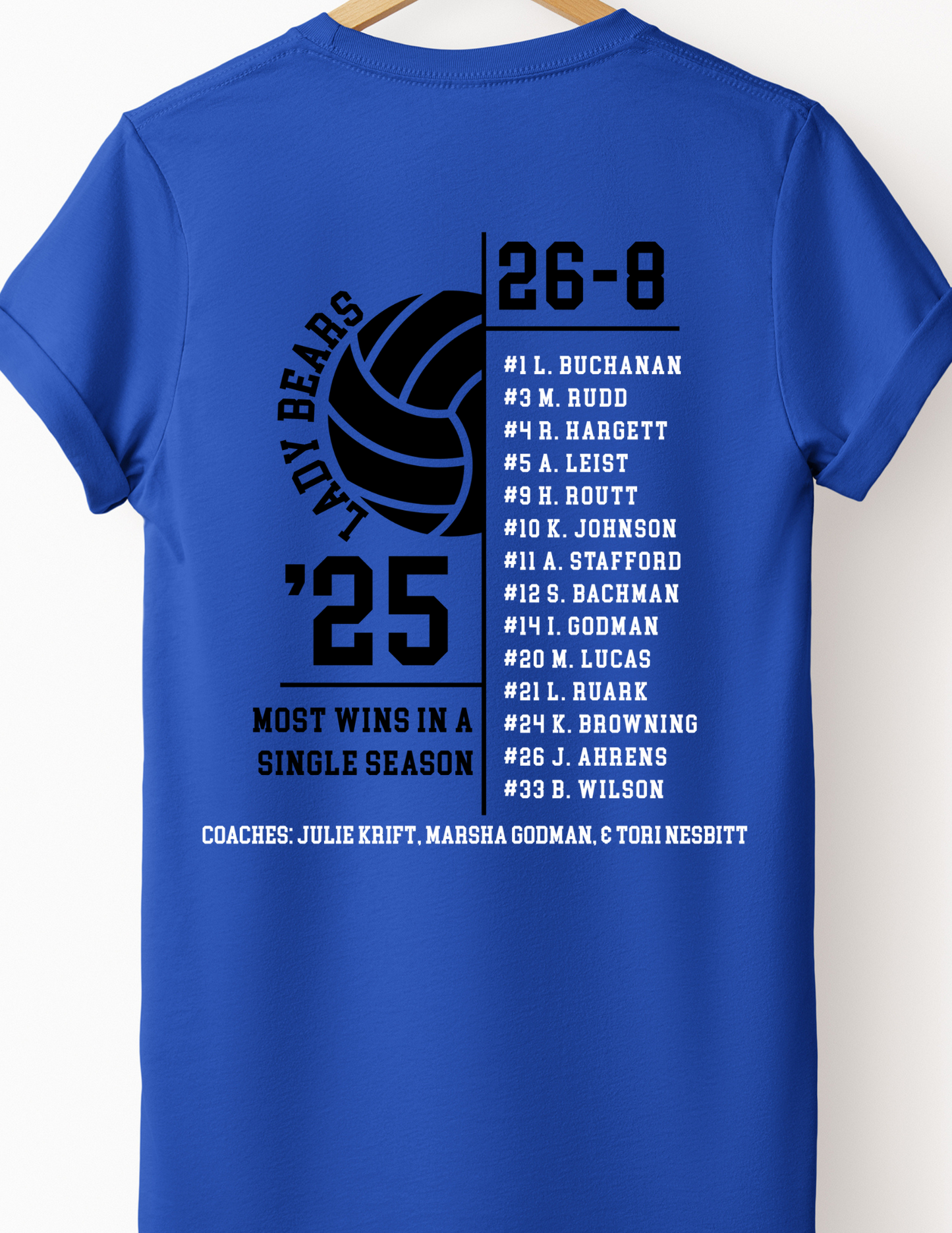 Lady Bears Volleyball 3PEAT Tee